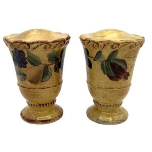 Certified International Raymond Waites Salt Pepper‎ Shakers Pompeii Ceramic